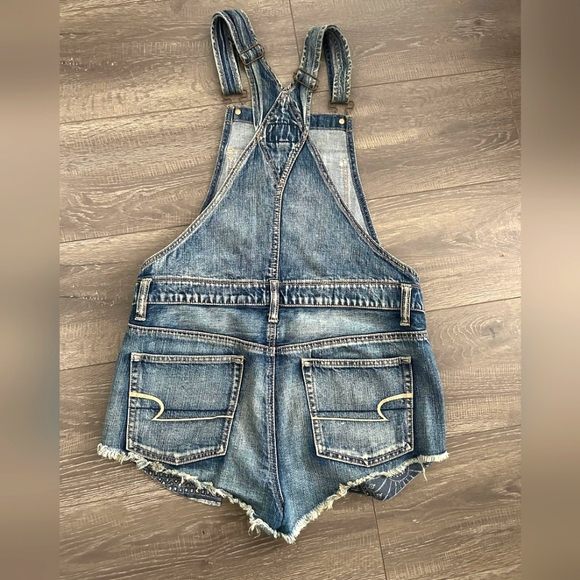 Americans eagle women's denim overalls size S - Picture 2 of 6